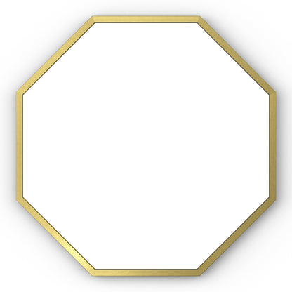 Origins Living Docklands Octagon Mirror 60x60cm Brushed Brass - Hot Tub Shop