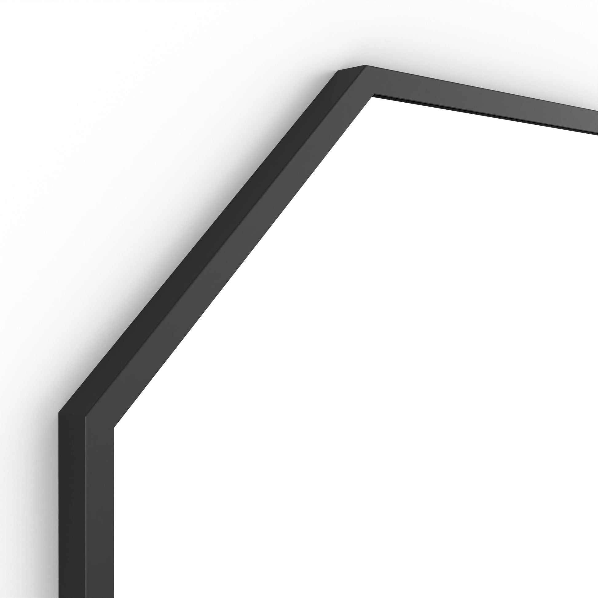 Origins Living Docklands Octagon Mirror 60x60cm Matt Black - Hot Tub Shop