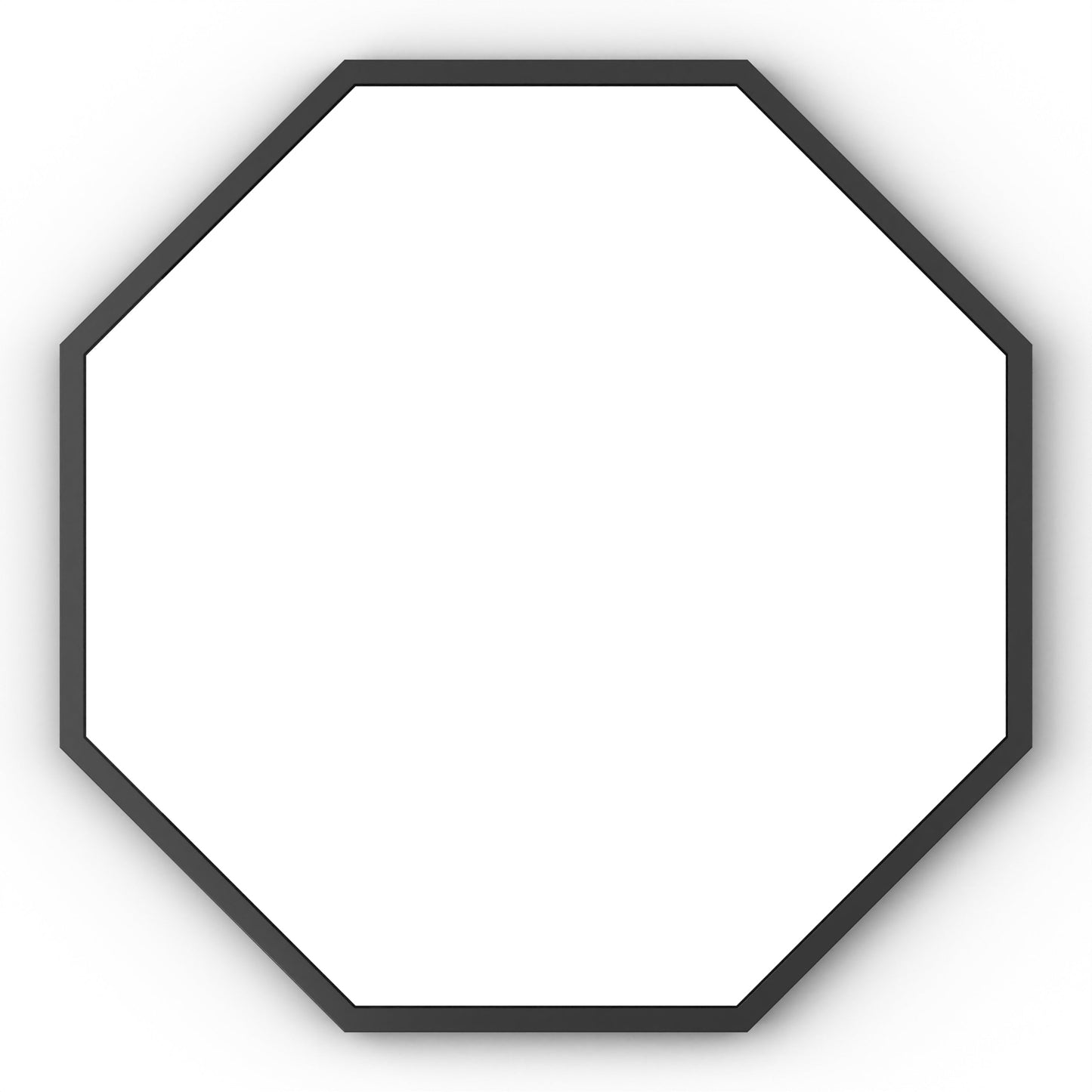 Origins Living Docklands Octagon Mirror 60x60cm Matt Black - Hot Tub Shop