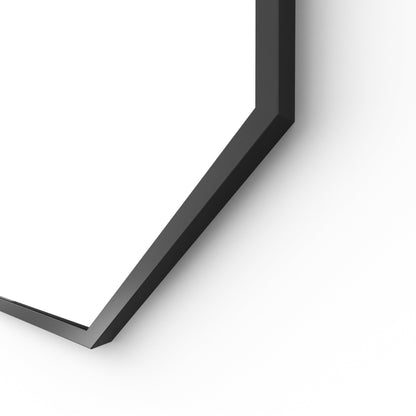 Origins Living Docklands Octagon Mirror 60x60cm Matt Black - Hot Tub Shop