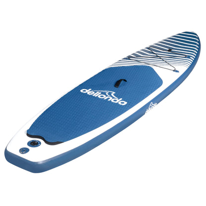Inflatable Stand Up Paddle Board, SUP, Blue/White, 10'2", Leash, Pump, Carry Bag, DL153 - Hot Tub Shop
