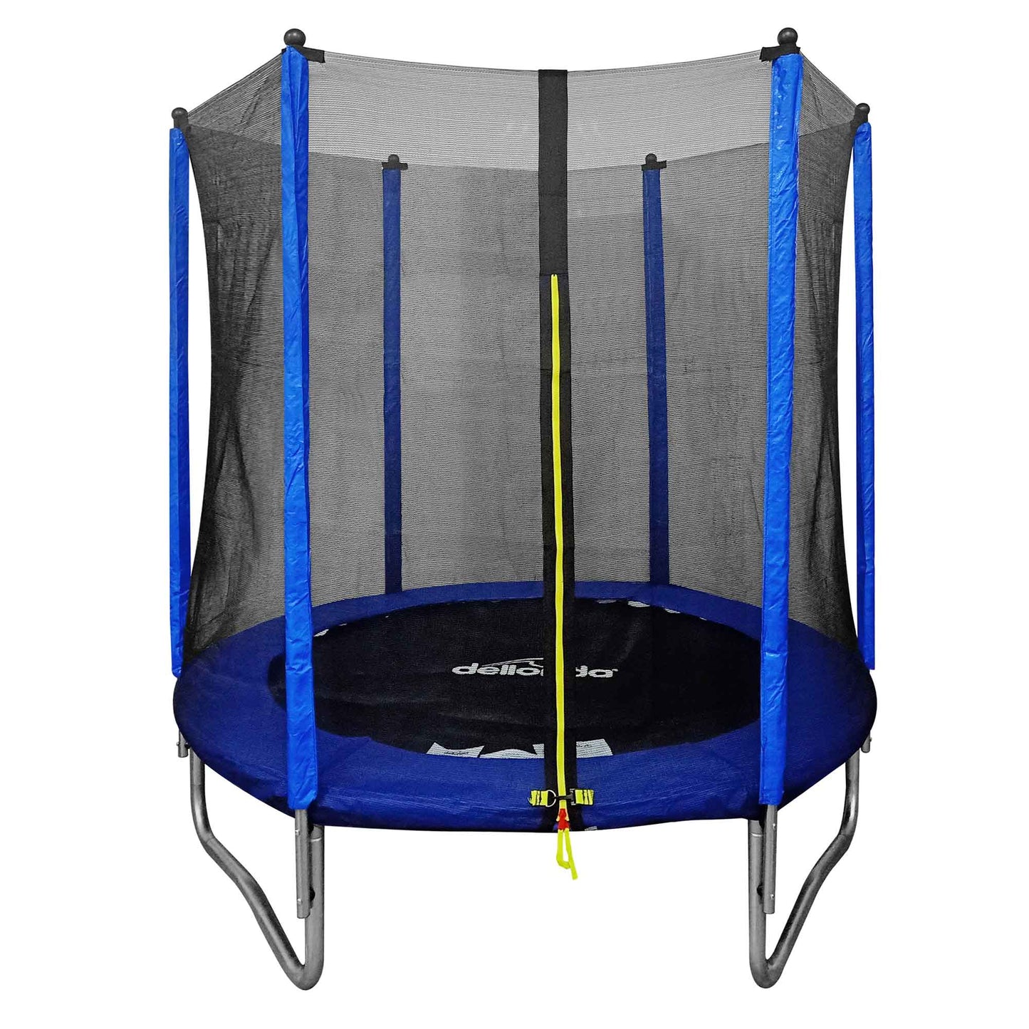8ft Heavy-Duty Outdoor Trampoline for Kids with Safety Enclosure Net, Includes Anchor Kit & Ladder - DL93