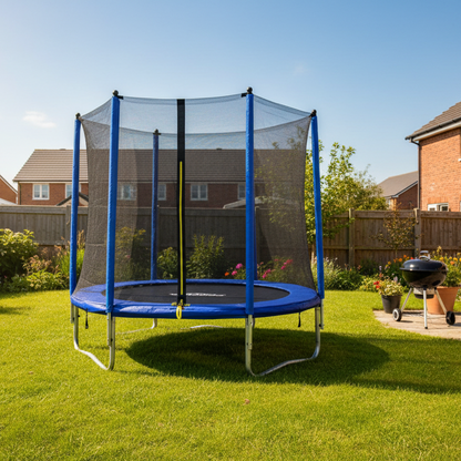 Dellonda 6ft Round Outdoor Trampoline With Safety Net - Hot Tub Shop