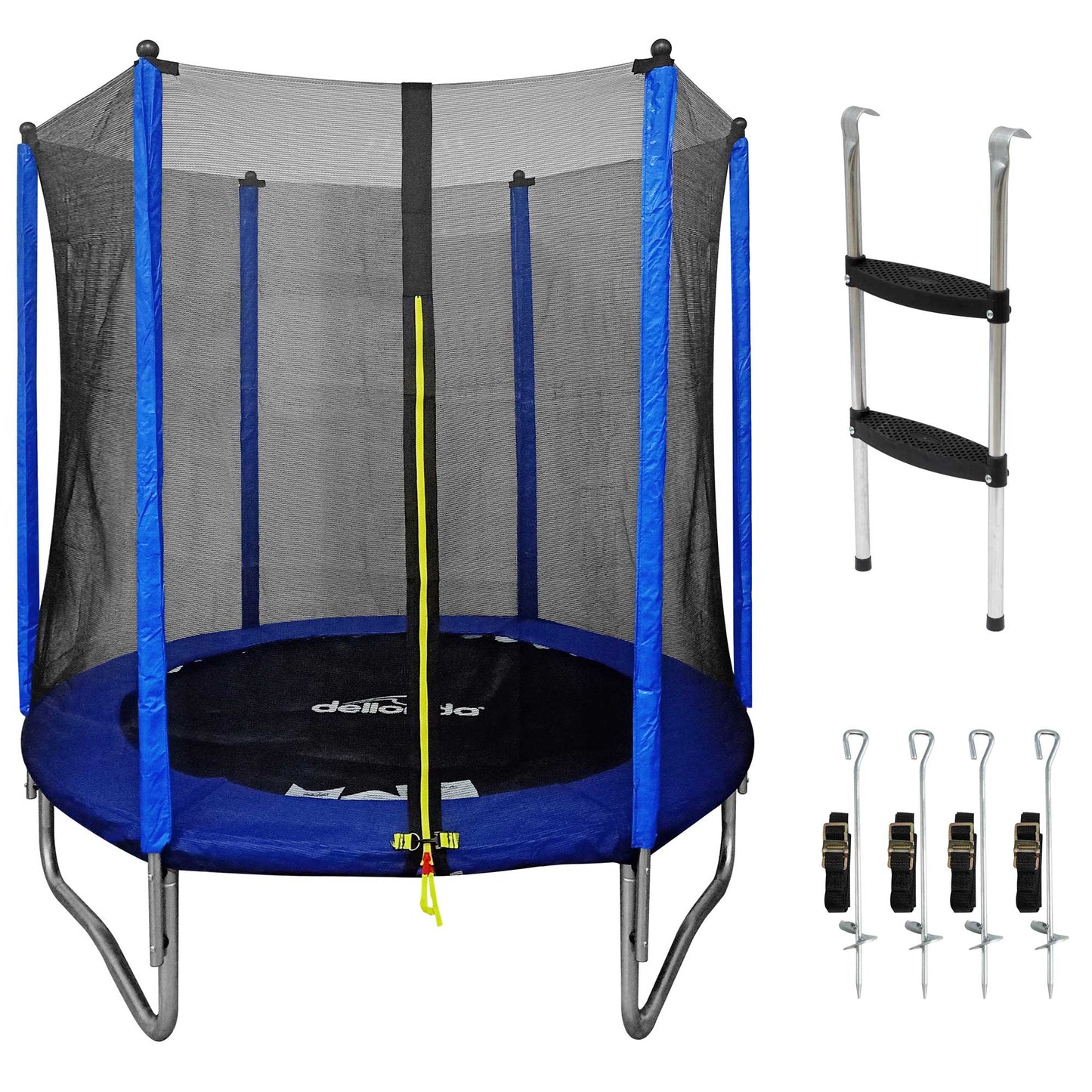Dellonda 6ft Round Outdoor Trampoline With Safety Net Bundle - Hot Tub Shop