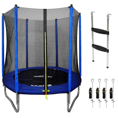 Dellonda 6ft Round Outdoor Trampoline With Safety Net Bundle - Hot Tub Shop