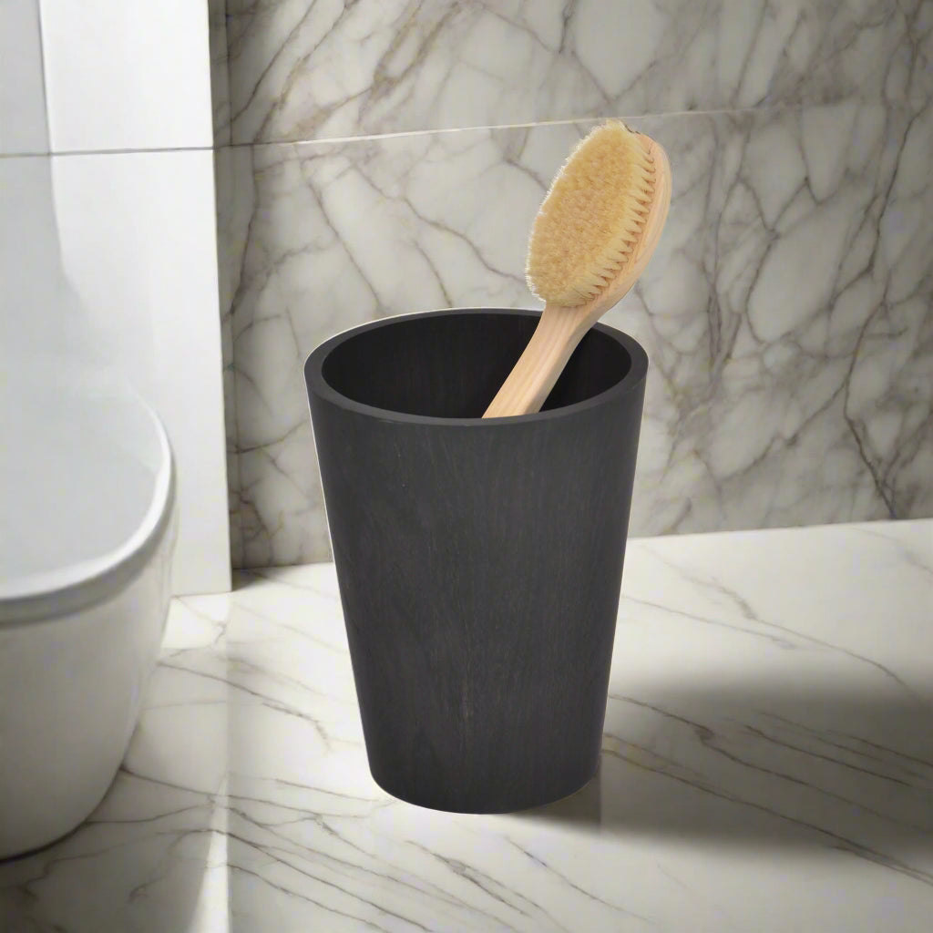 Wireworks Bin Round Mezza Dark Oak