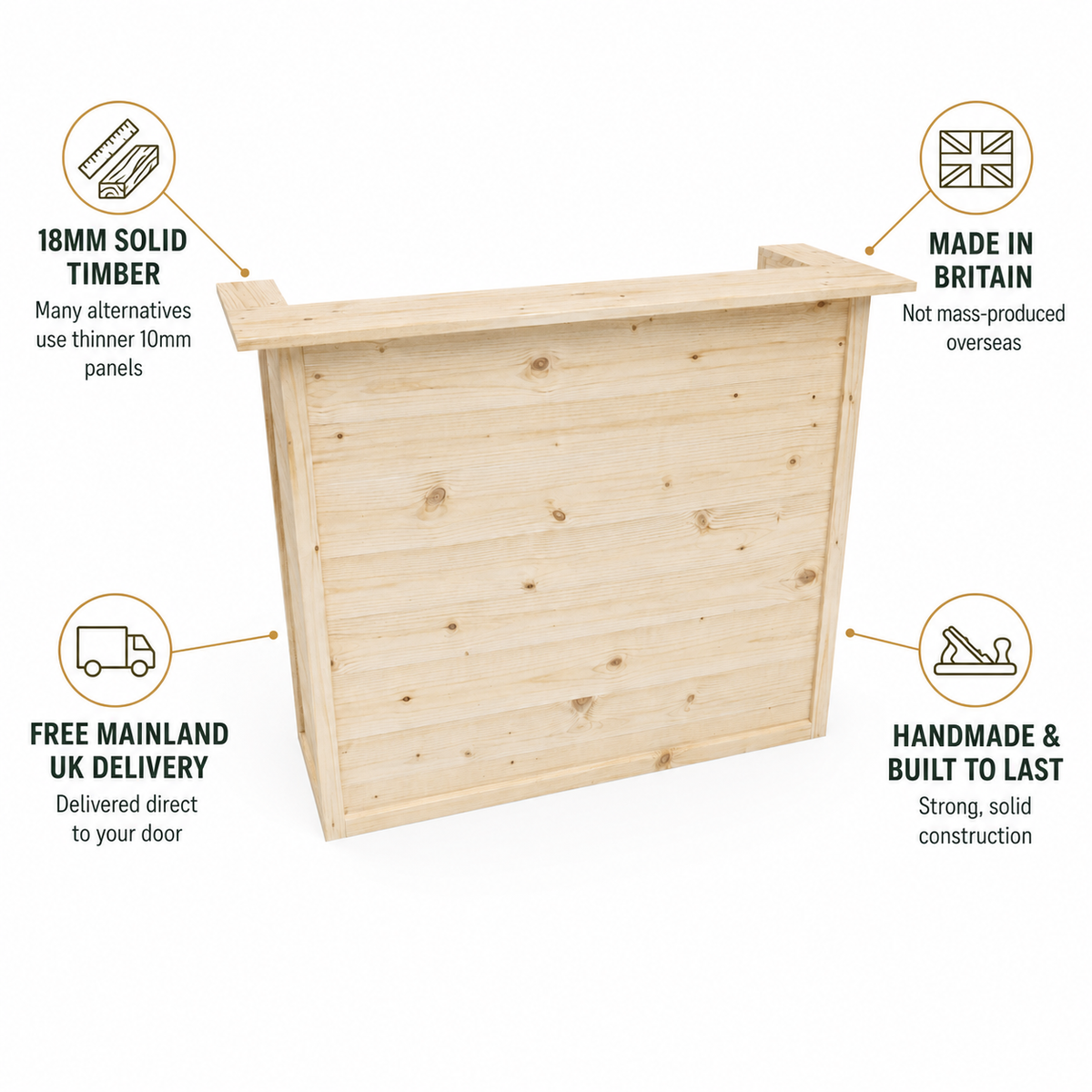 Saver Wooden Garden Bar - Hot Tub Shop
