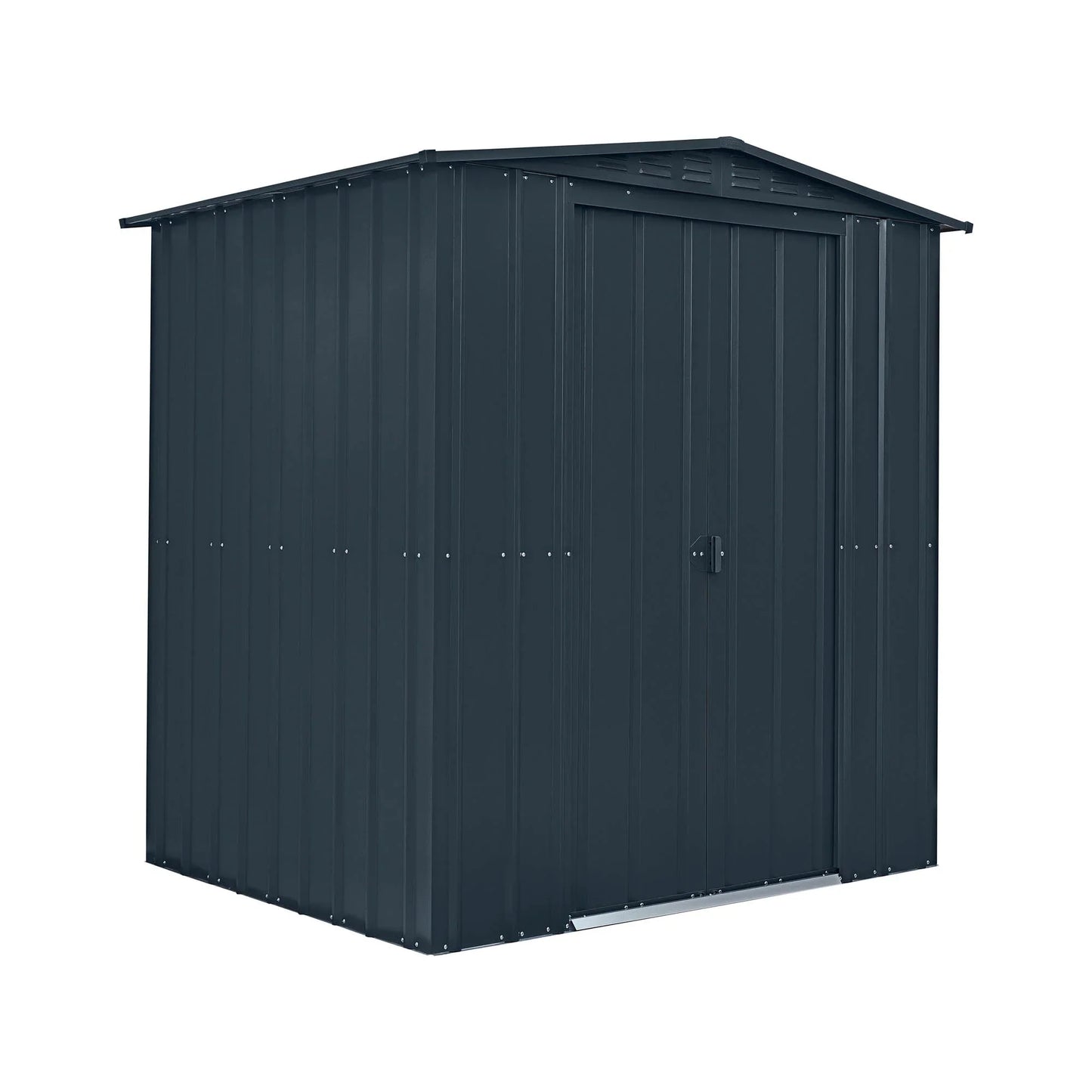 Globel Grey Apex Metal Shed
