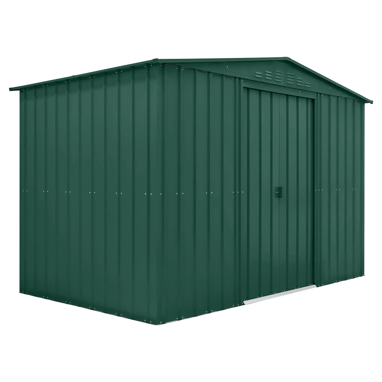 Globel Green Apex Metal Shed
