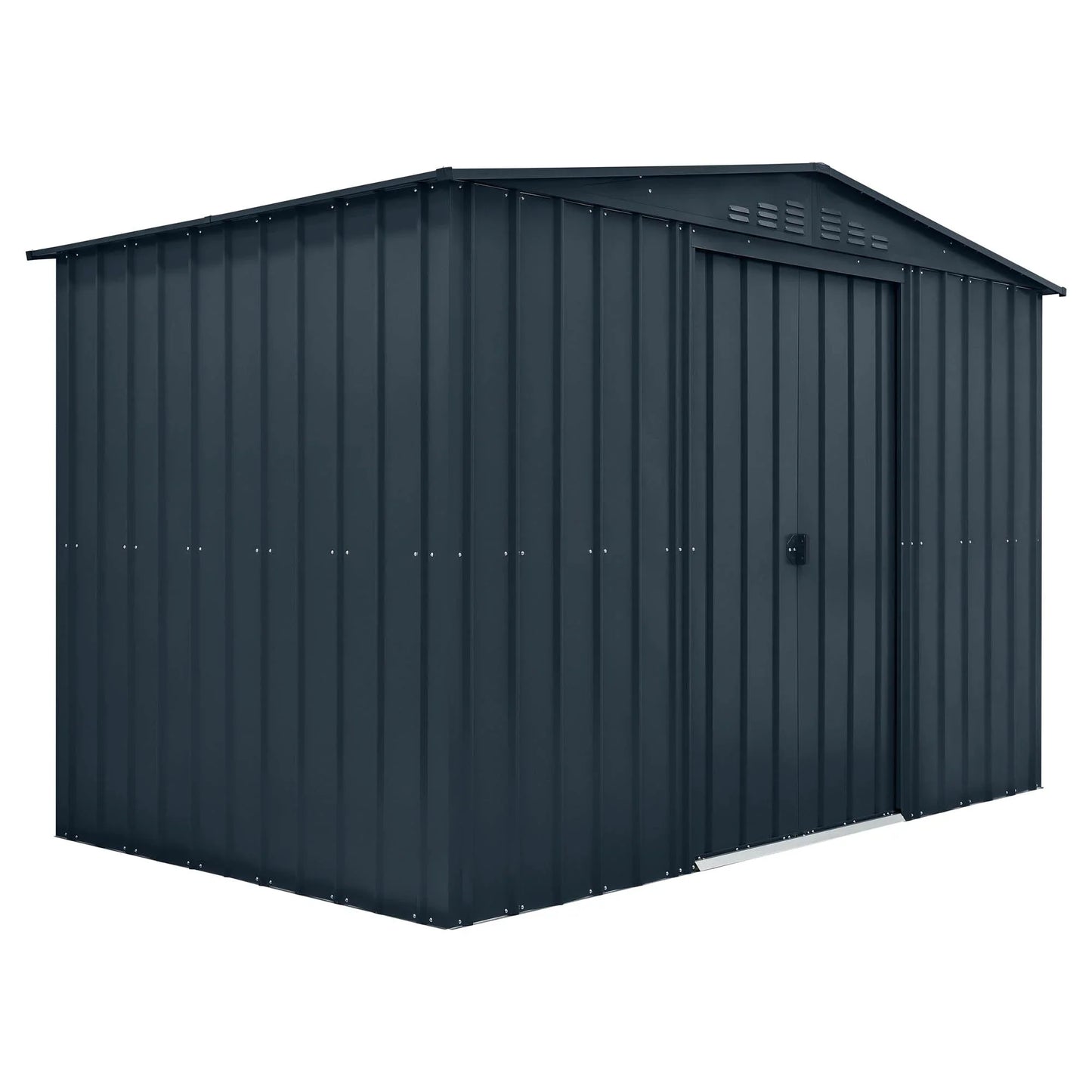 Globel Grey Apex Metal Shed