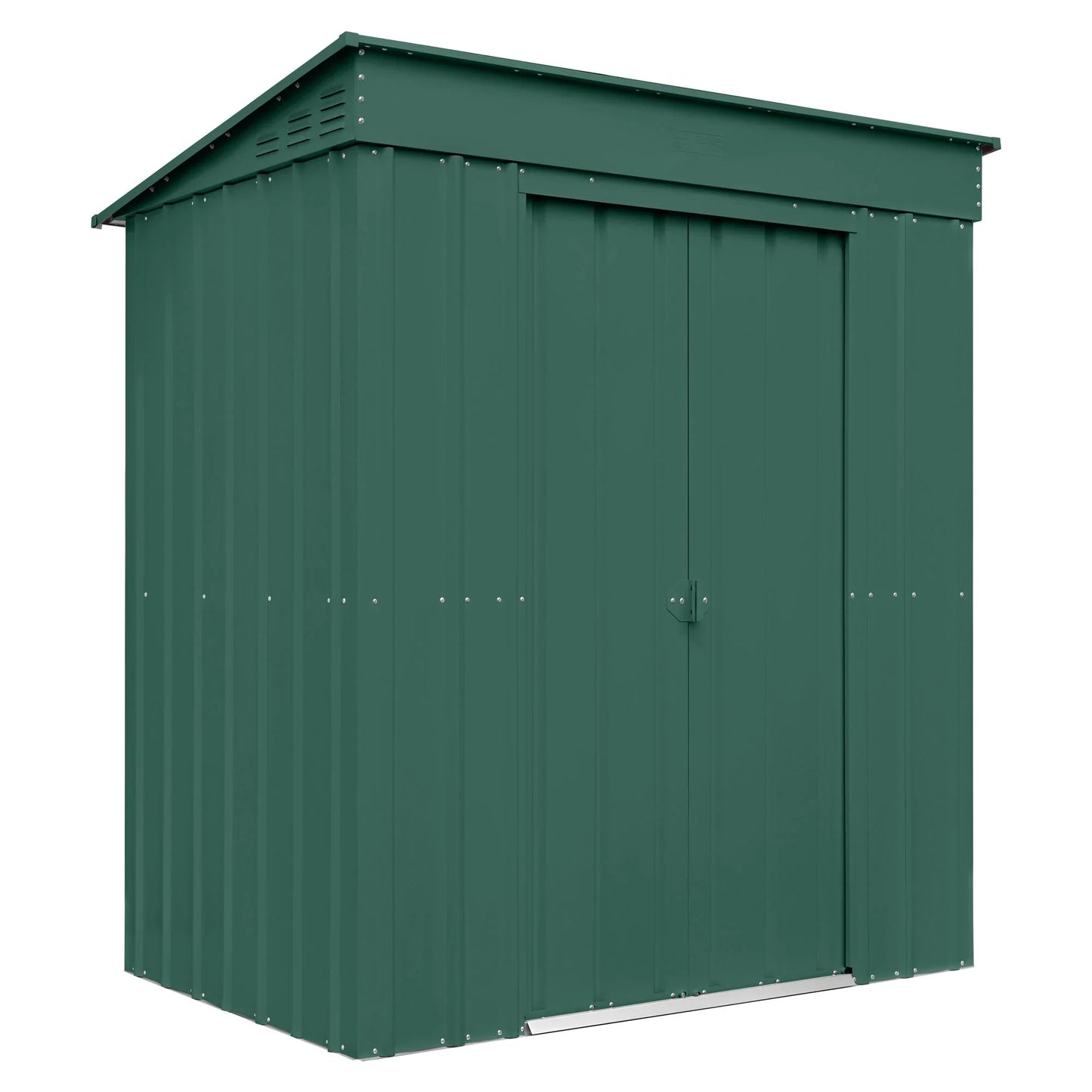 Globel Green Pent Metal Shed