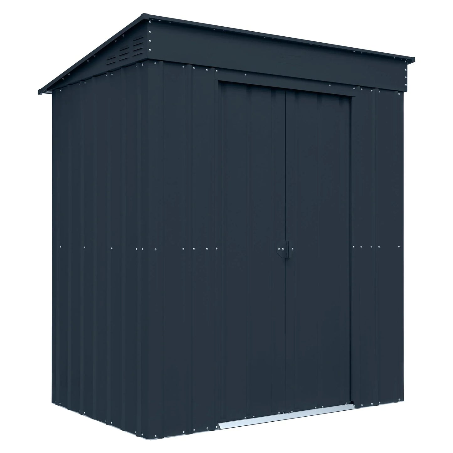 Globel Grey Pent Metal Shed
