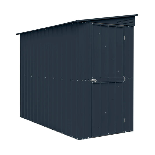 Globel Grey Pent Lean-to Metal Shed