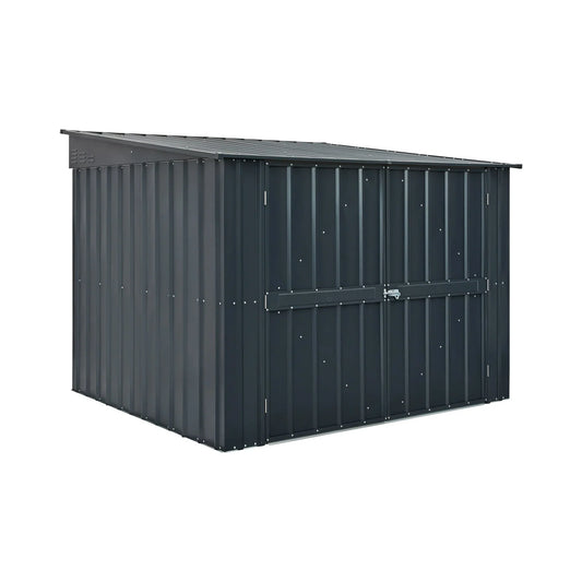 Globel 6 x 6 Grey Metal Bike Locker