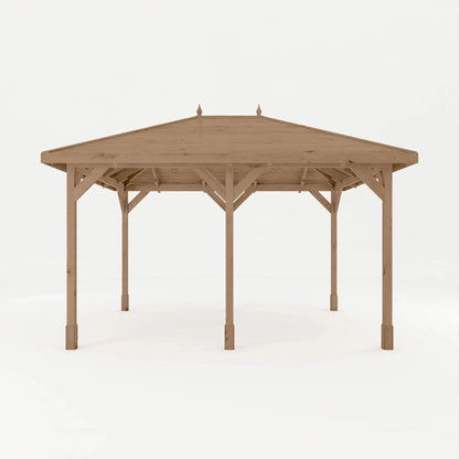 4m x 3m Pressure Treated Gazebo with Tongue & Groove Roof