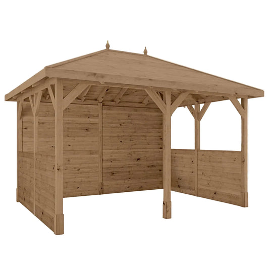 4m x 3m Pressure Treated Gazebo With Panels