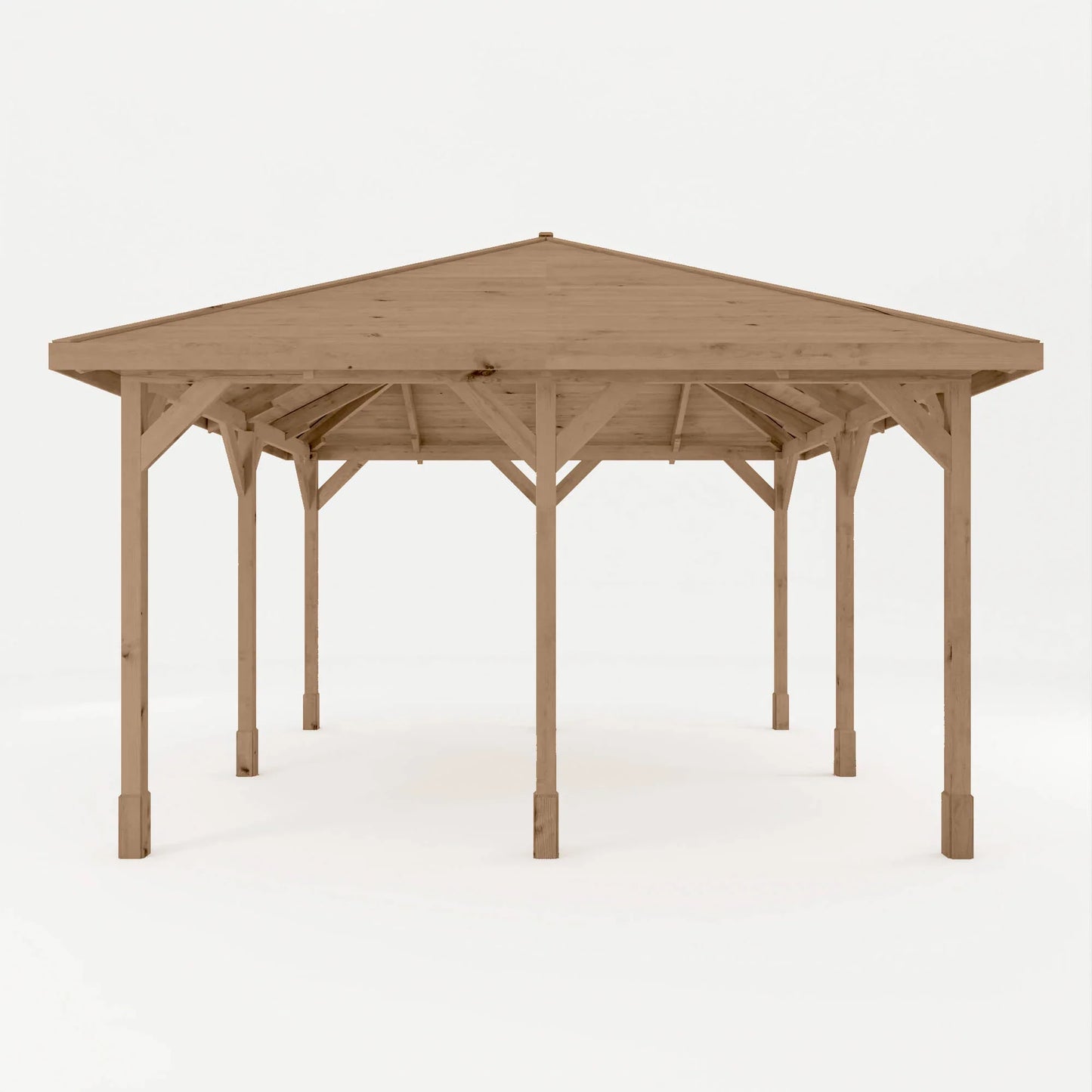 4m x 4m Pressure Treated Gazebo with Tongue & Groove Roof