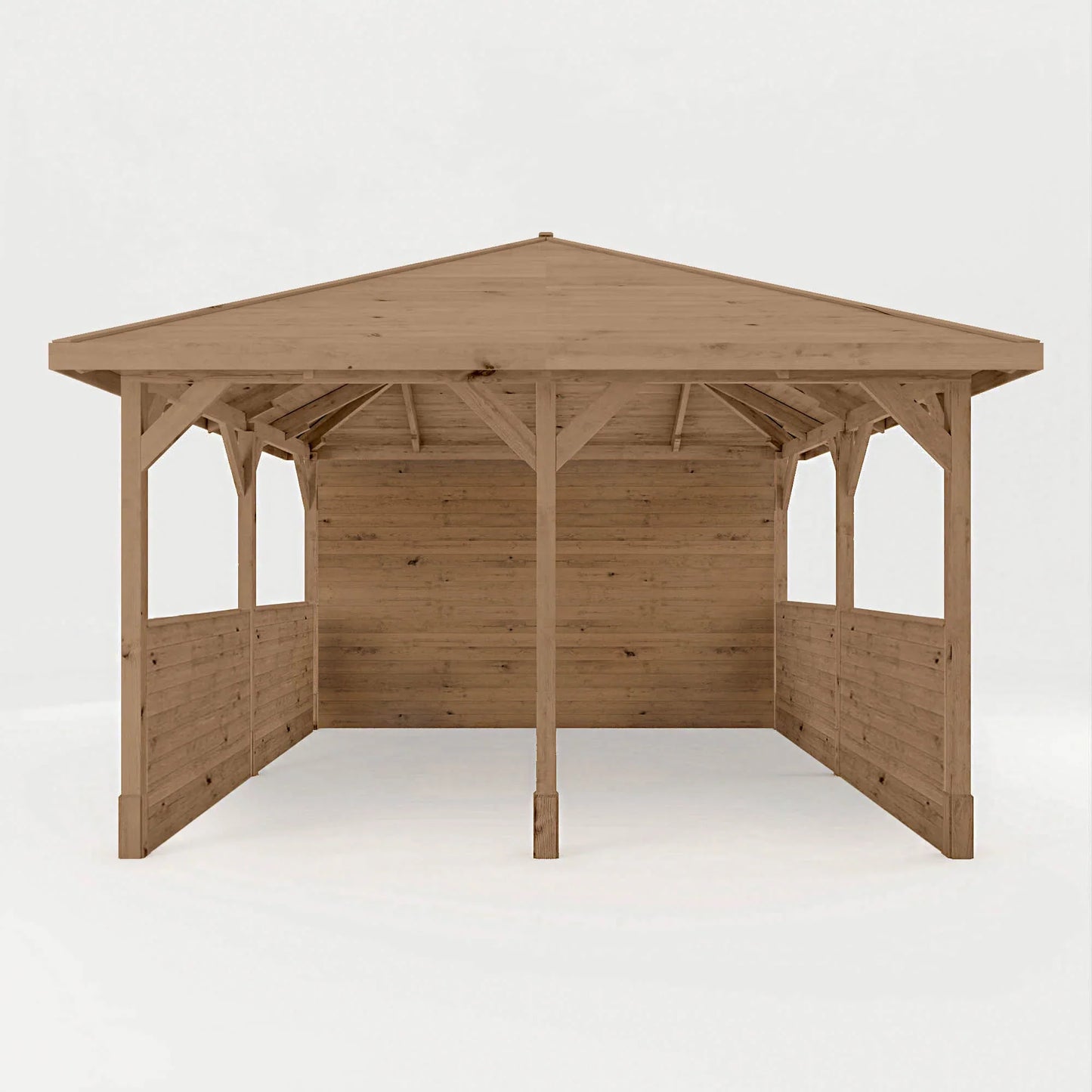 4m x 4m Pressure Treated Gazebo with Panels