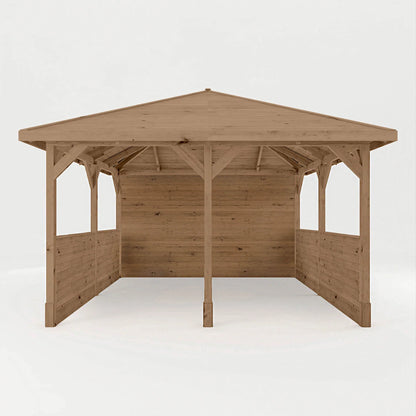 4m x 4m Pressure Treated Gazebo with Panels