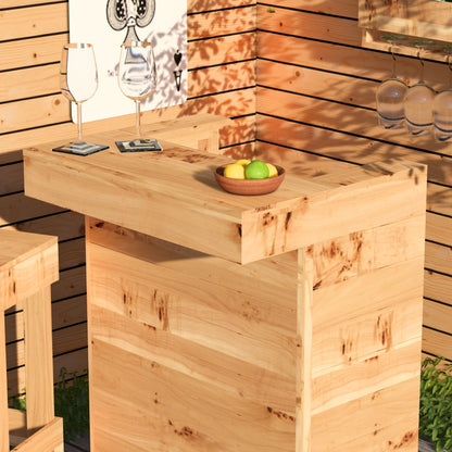 Rustic Wooden Pallet Bar - 80cm - Hot Tub Shop