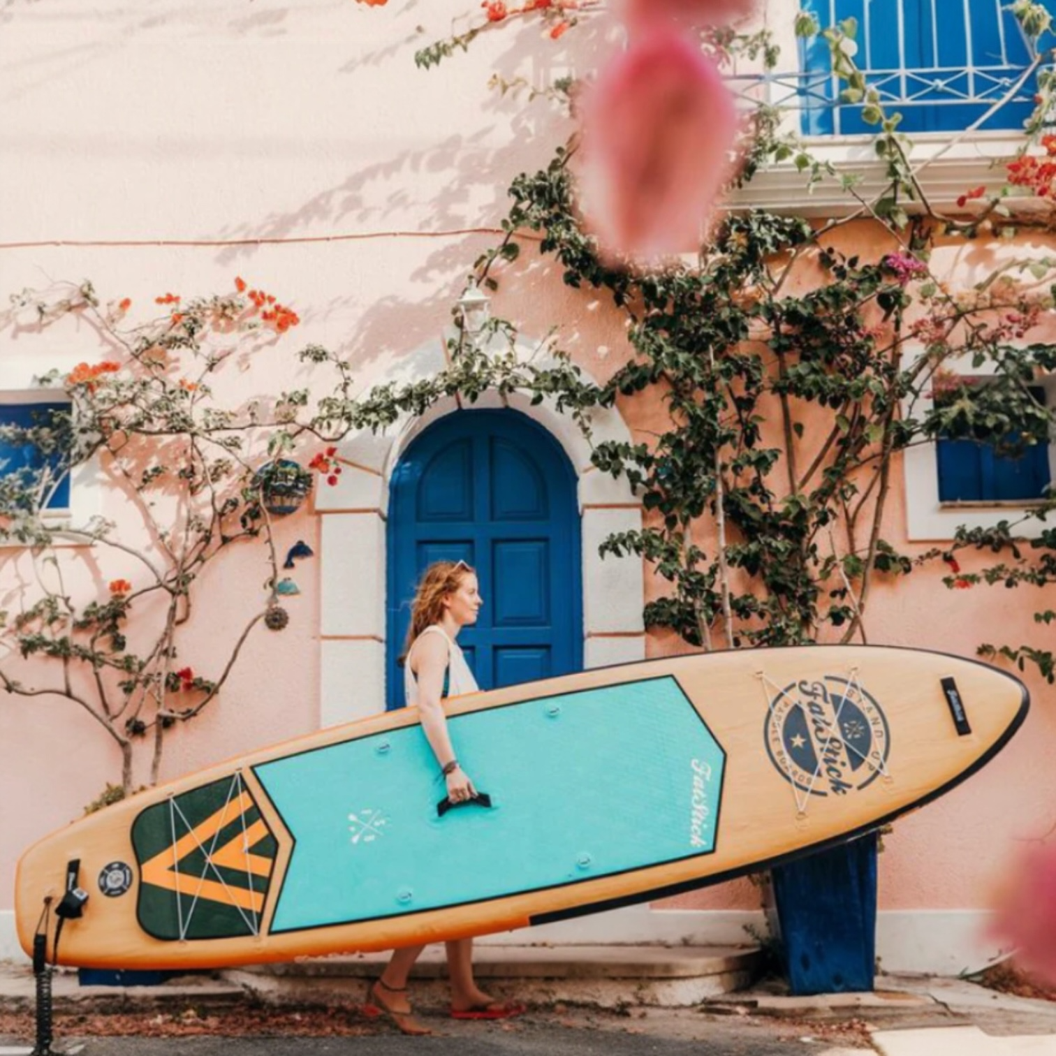 Wooden Menace 11'2 Inflatable Paddle Board | SUP With Seat - Hot Tub Shop
