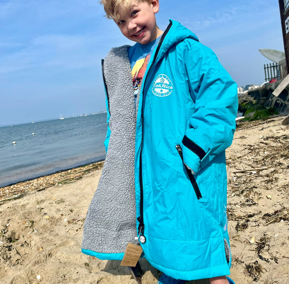 FatStick Kids Childs Changing Robe “FatWrap” With Sherpa Fleece Lining - Hot Tub Shop