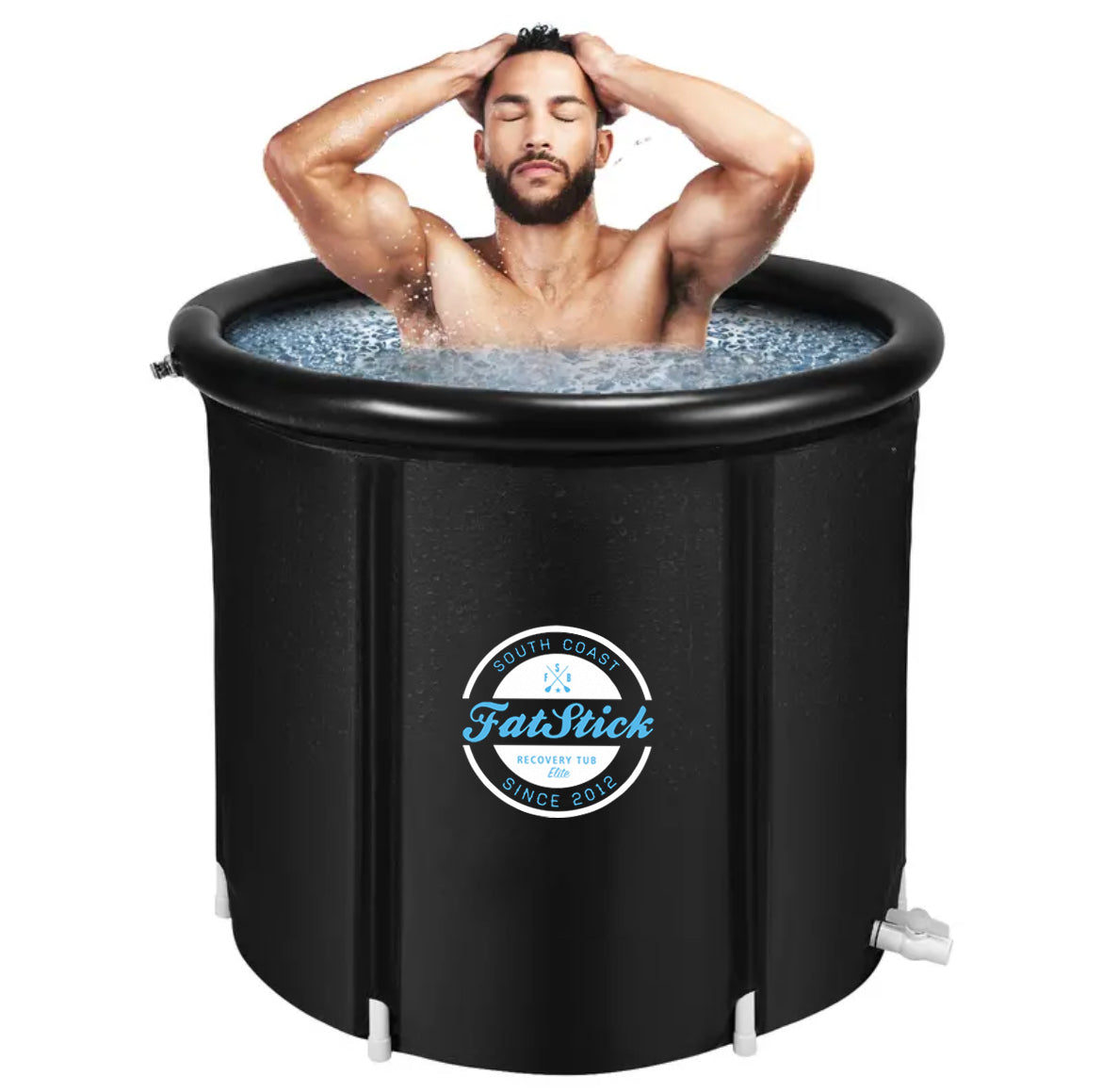 FatStick Recovery Ice Bath | Cold Water Therapy & Recovery Plunge Tub | Round/Oval - Hot Tub Shop