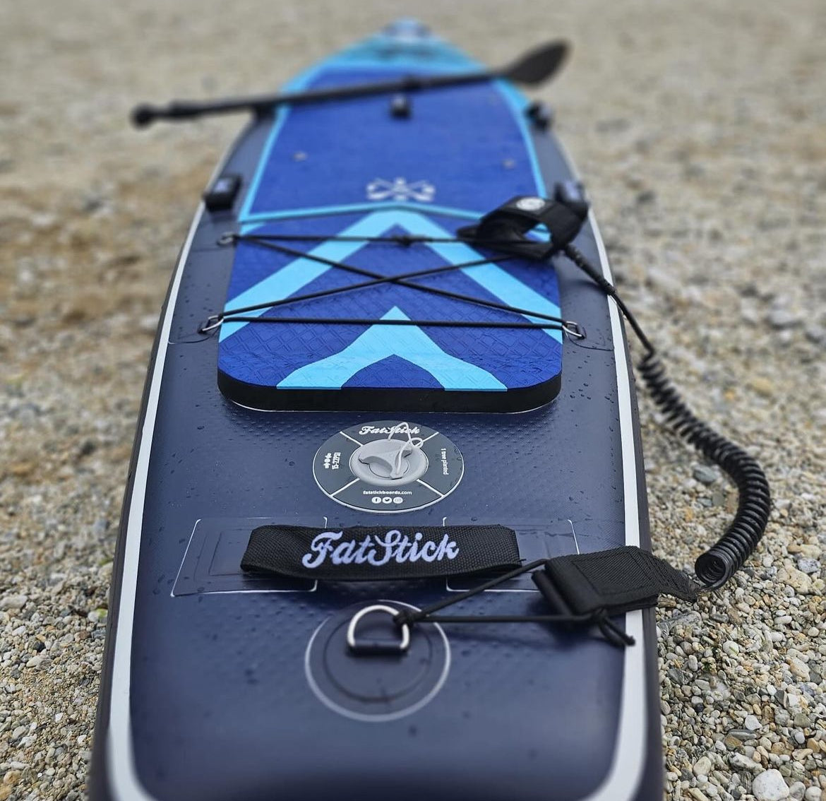 FatStick 12'6 Inflatable Touring Paddle Board SUP Package | With Seat - Hot Tub Shop