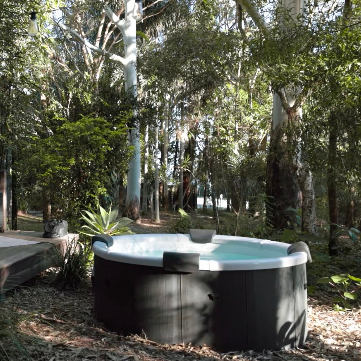 MSpa Denver Portable Hard Frame Hot Tub - Grey - Hot Tub Shop