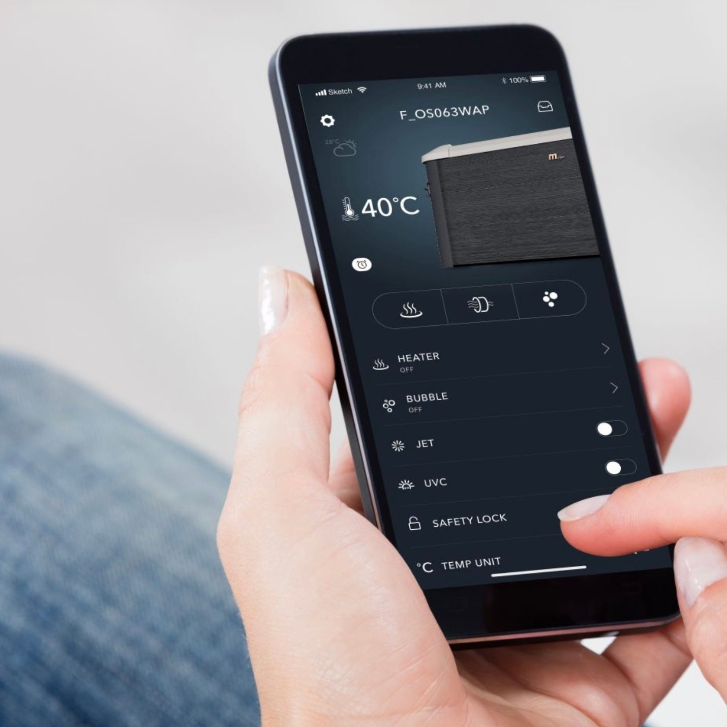 MSpa Oslo Aero Plus XL Portable Hard Frame Hot Tub - Grey - Hot Tub Shop