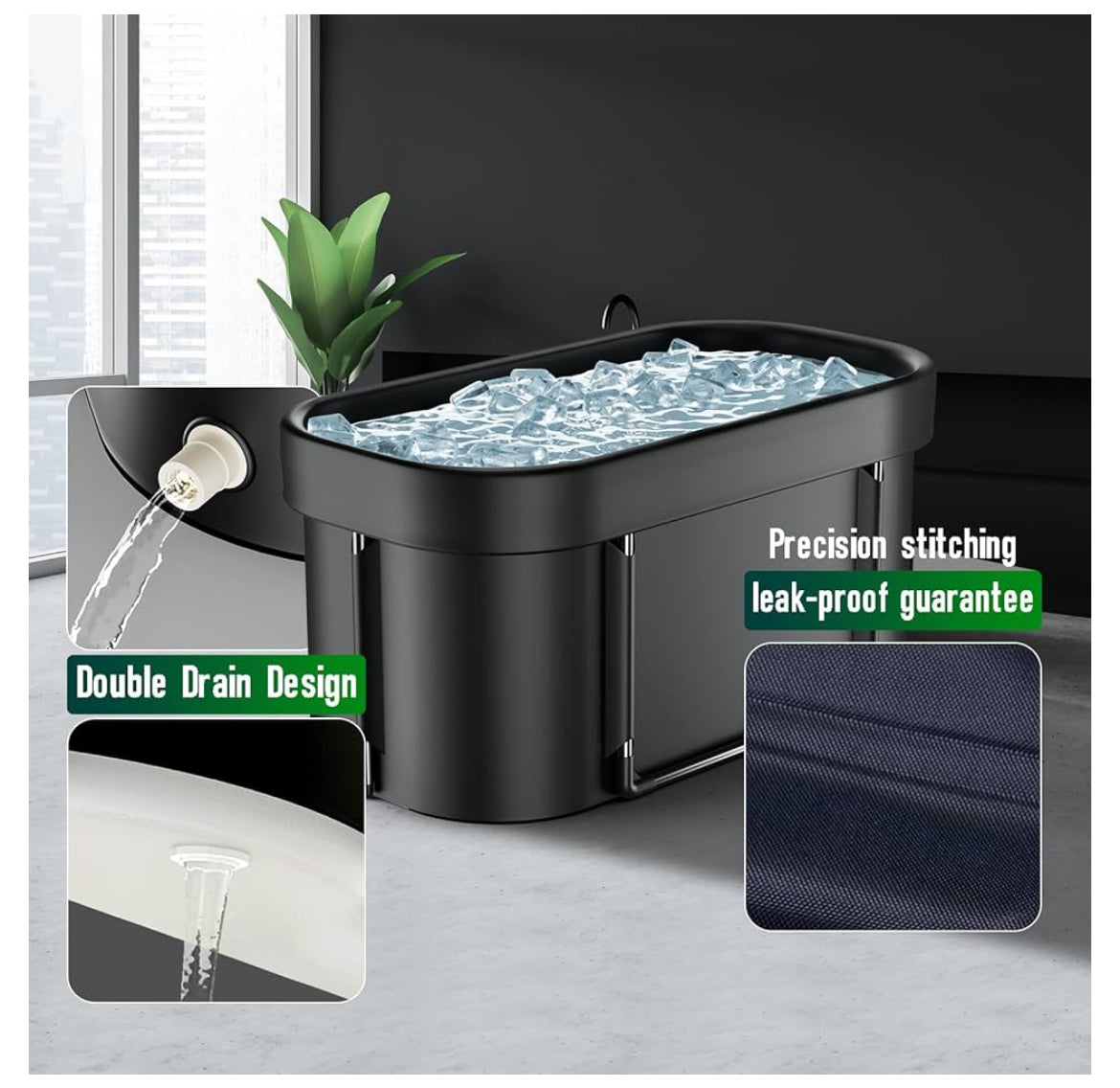 FatStick Recovery Ice Bath | Cold Water Therapy & Recovery Plunge Tub | Round/Oval - Hot Tub Shop