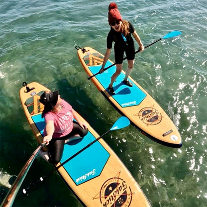 Wooden Menace 11'2 Inflatable Paddle Board | SUP With Seat