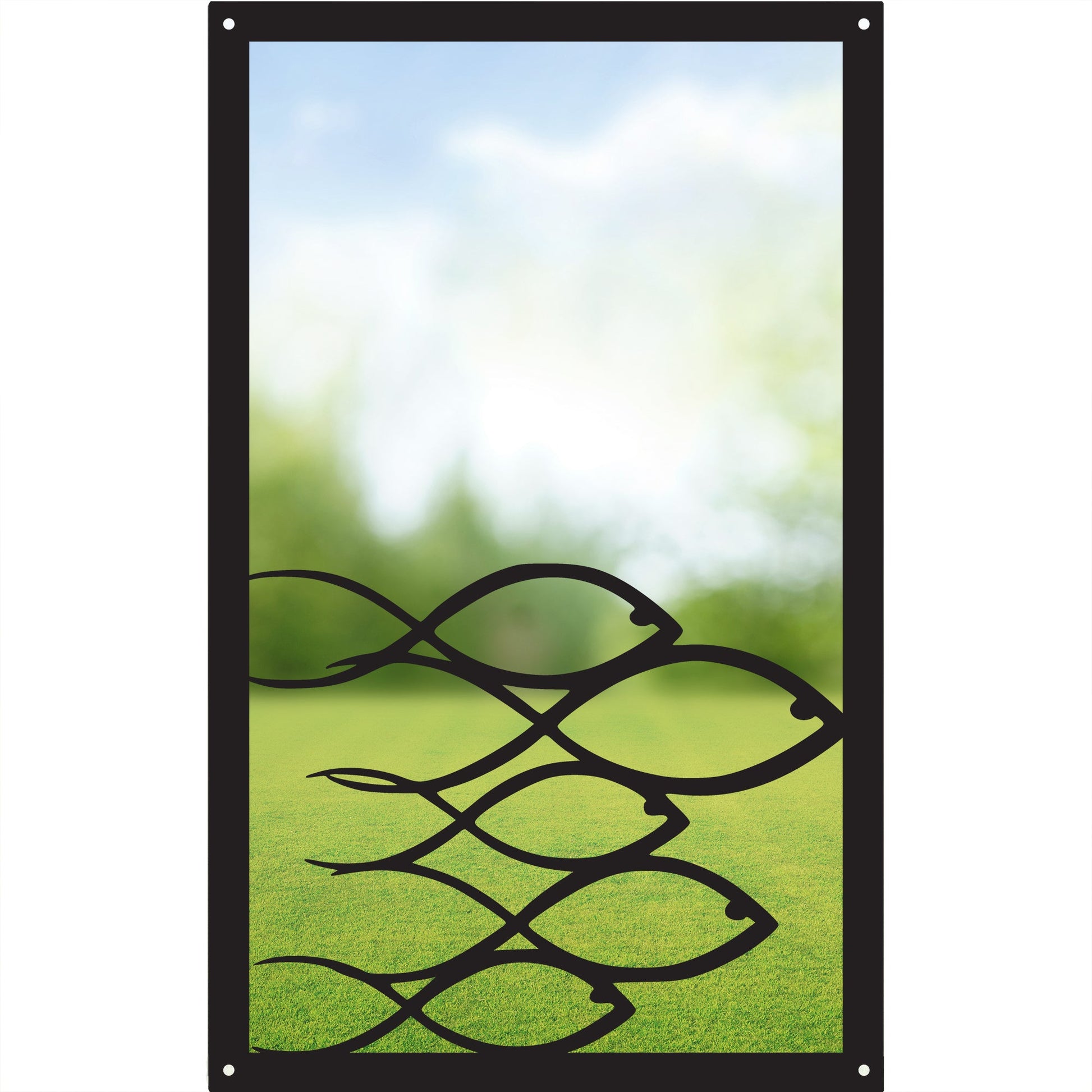 Swimming Fish, SunCatcher Garden Mirror Rectangular Design - Hot Tub Shop