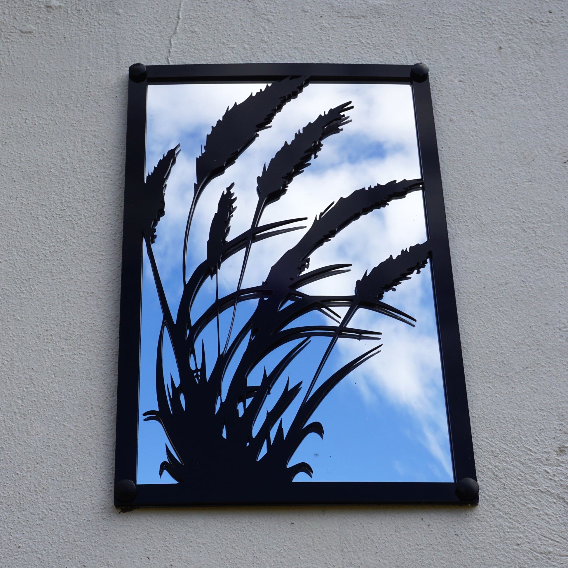 Grasses in the Wind, SunCatcher Garden Mirror Rectangular Design - Hot Tub Shop