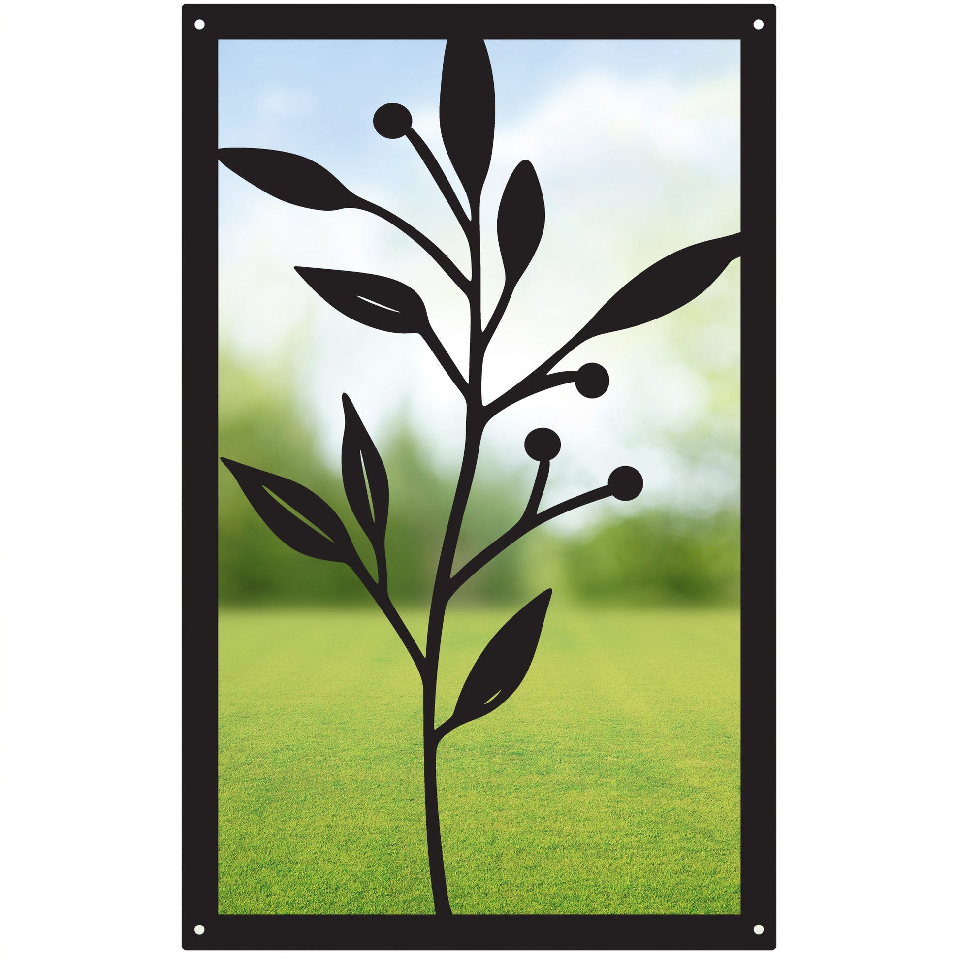Olive Branch, SunCatcher Garden Mirror Rectangular Design - Hot Tub Shop