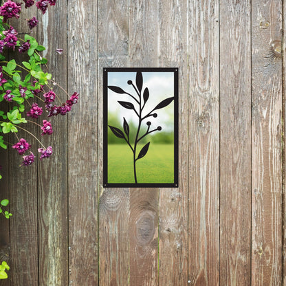 Olive Branch, SunCatcher Garden Mirror Rectangular Design - Hot Tub Shop