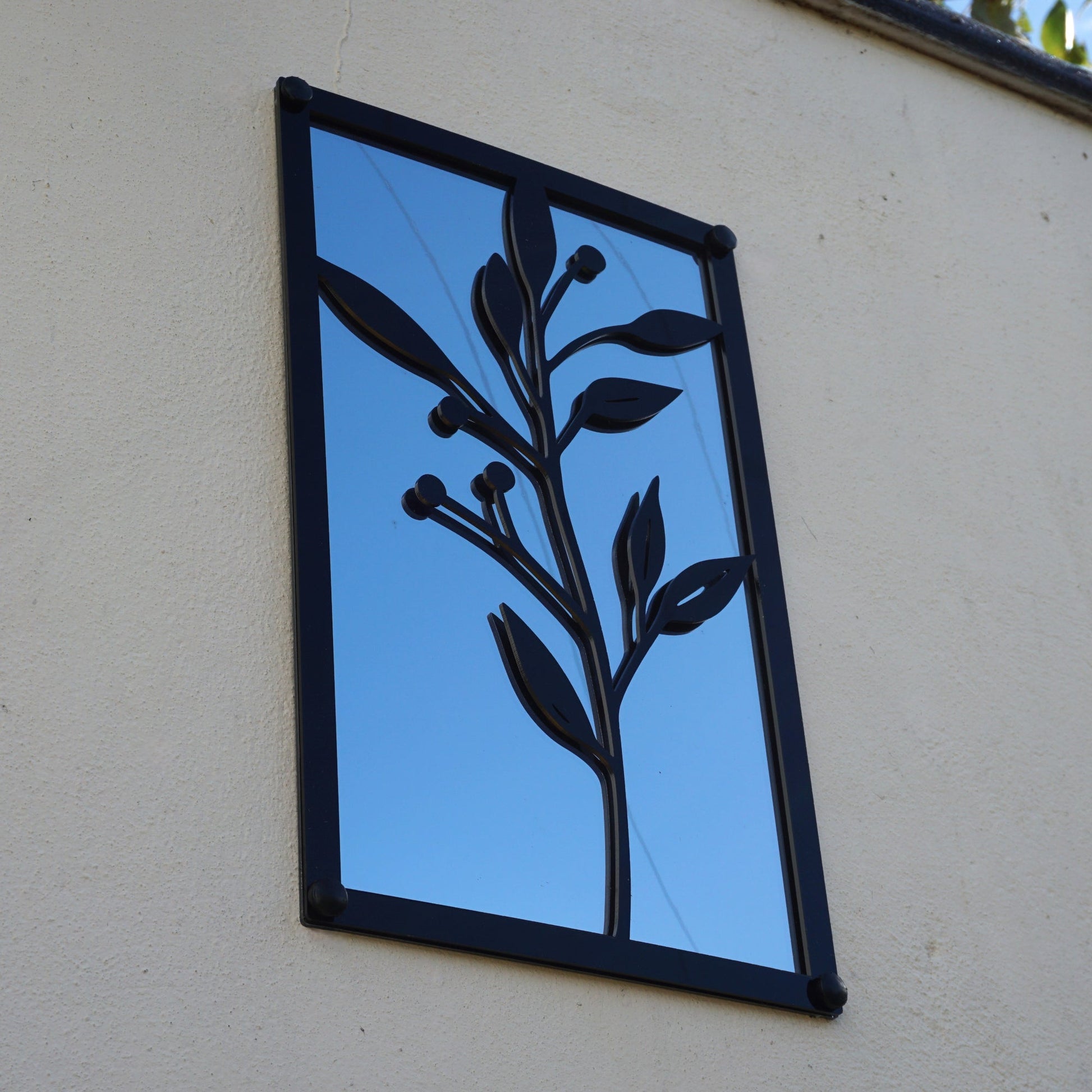 Olive Branch, SunCatcher Garden Mirror Rectangular Design - Hot Tub Shop