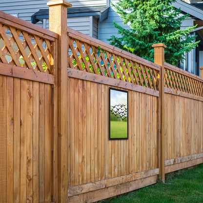 Flock of Birds, SunCatcher Garden Mirror Rectangular Design - Hot Tub Shop
