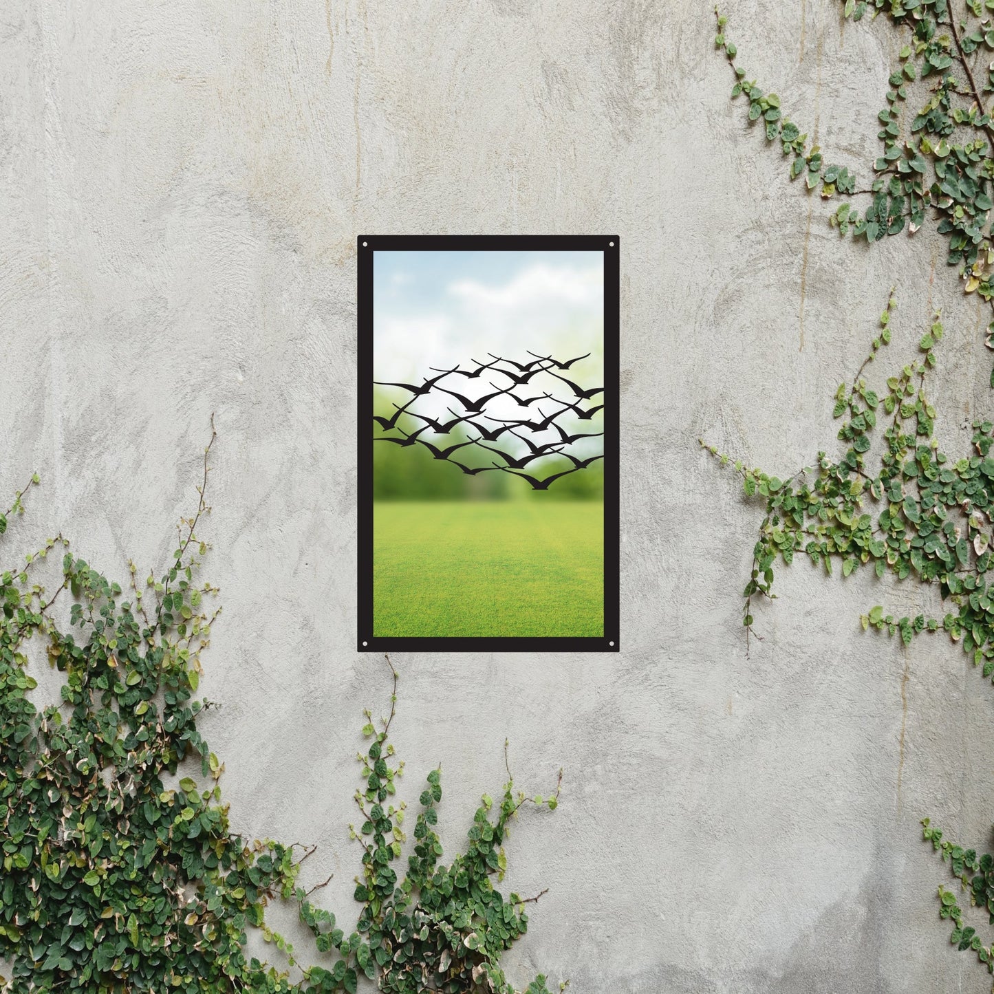 Flock of Birds, SunCatcher Garden Mirror Rectangular Design - Hot Tub Shop