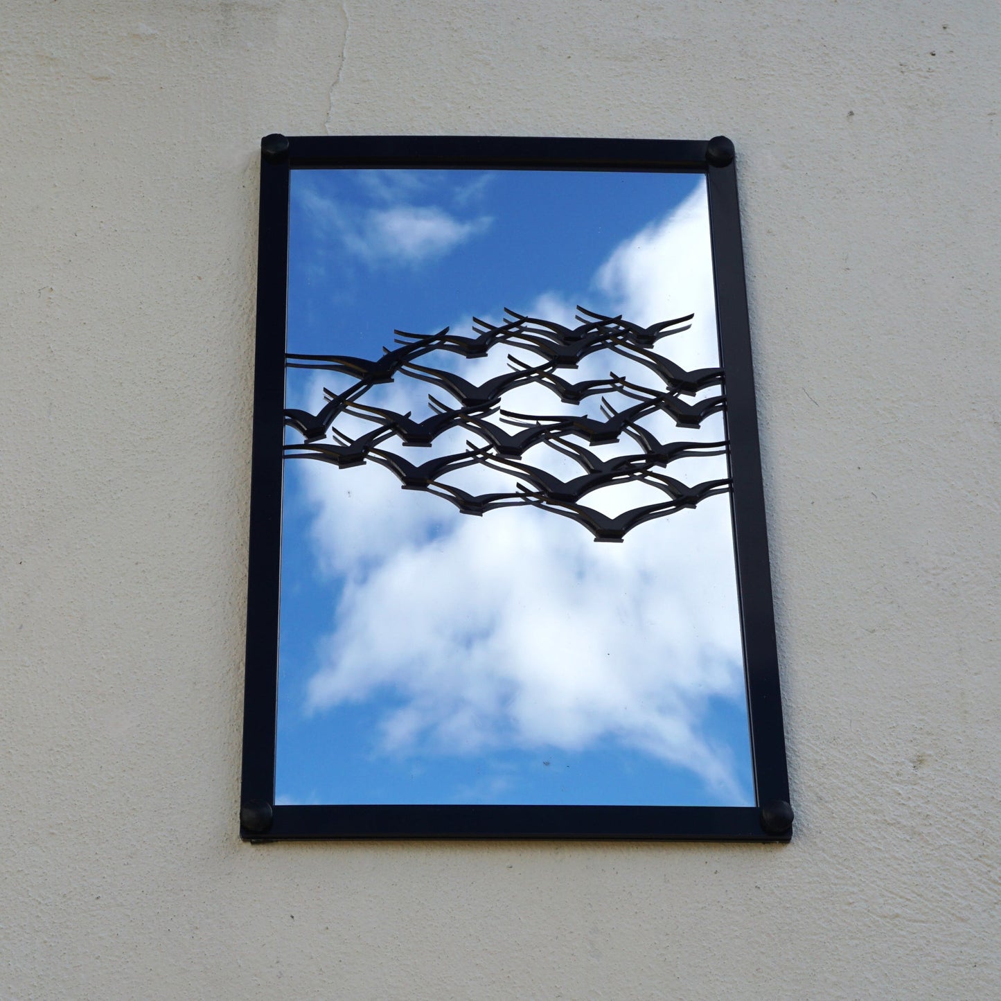 Flock of Birds, SunCatcher Garden Mirror Rectangular Design - Hot Tub Shop