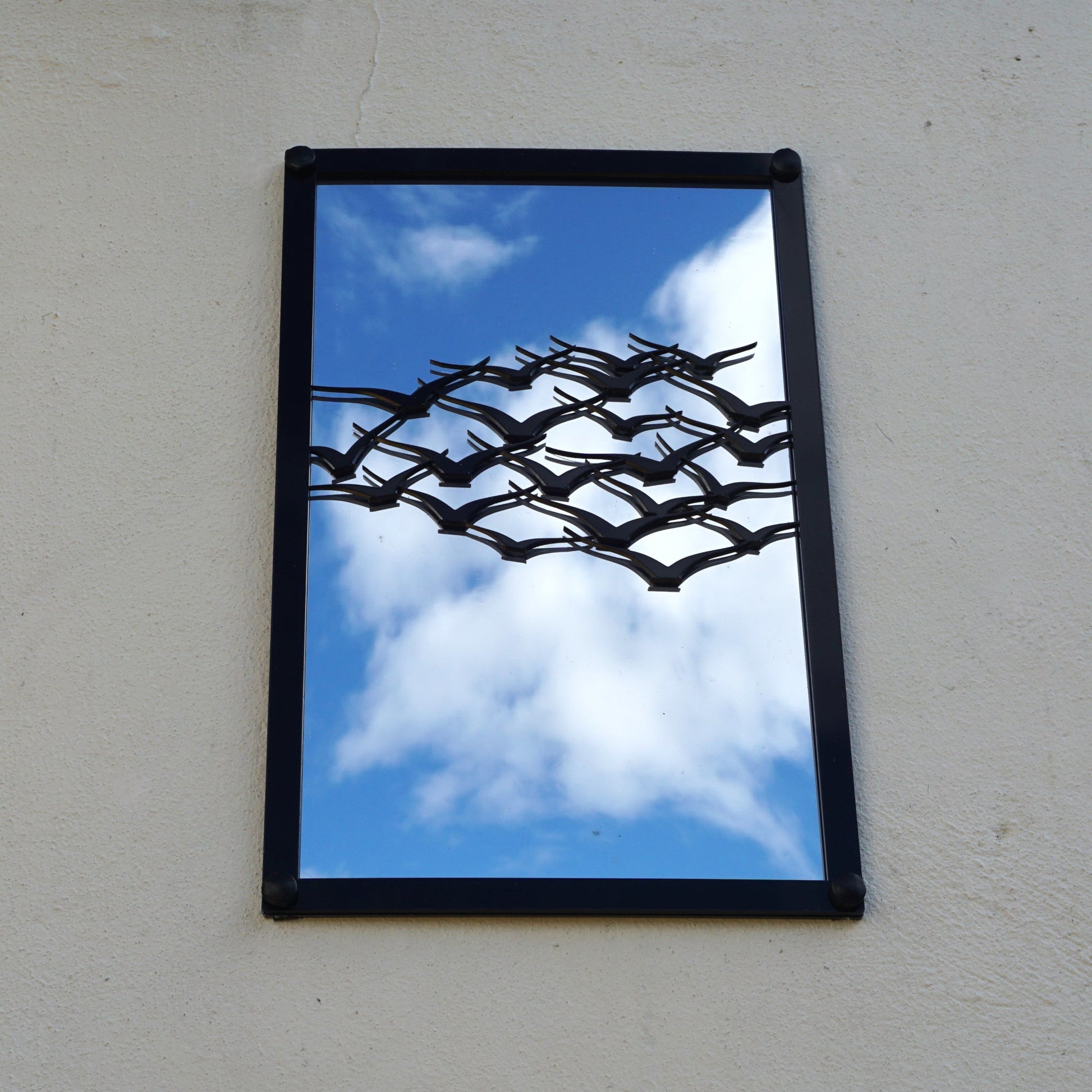 Flock of Birds, SunCatcher Garden Mirror Rectangular Design - Hot Tub Shop