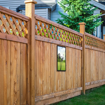 Dandelion in the Wind, SunCatcher Garden Mirror Rectangular Design - Hot Tub Shop