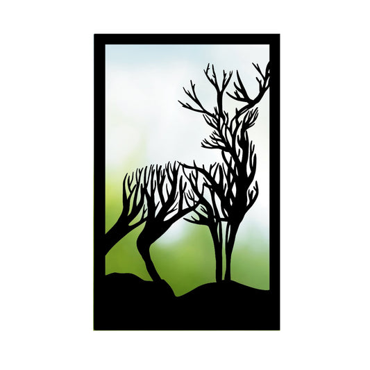 Turning Stag, SunCatcher Garden Mirror Highland Stag Design - Hot Tub Shop