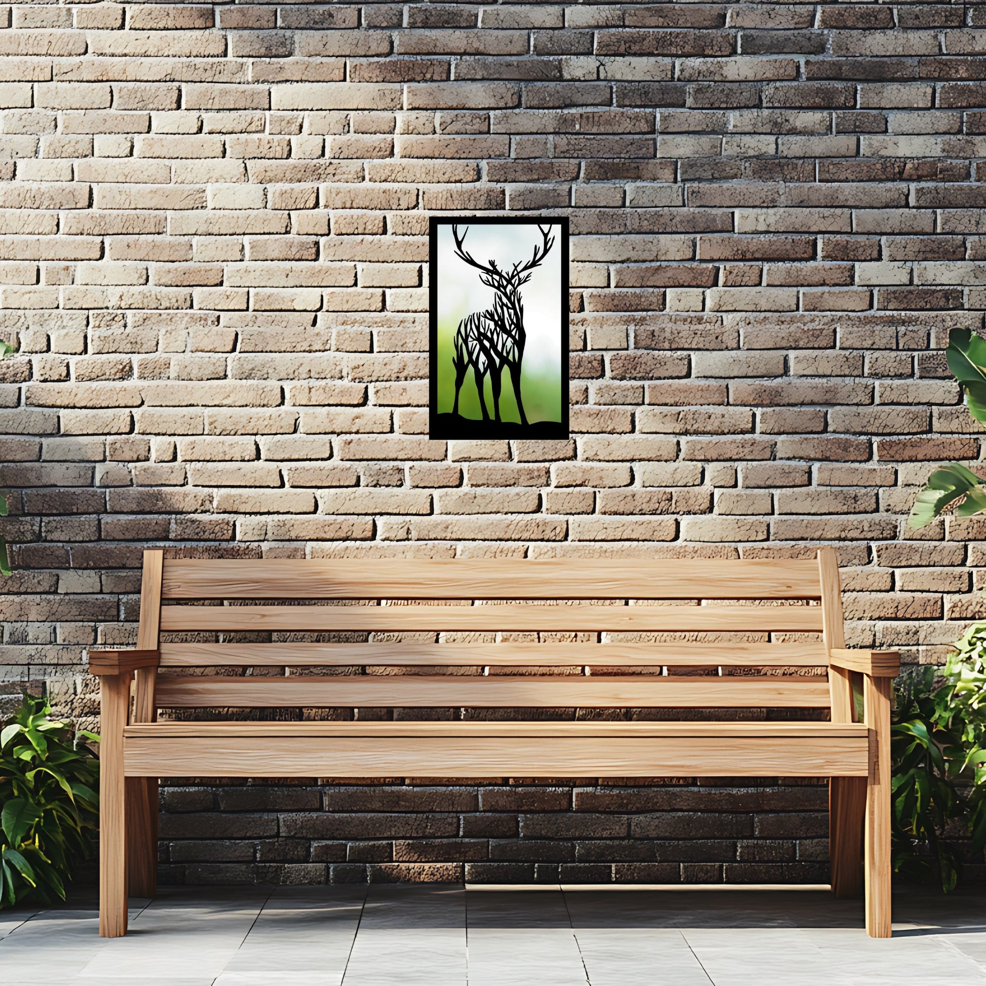 Staring Stag, SunCatcher Garden Mirror Highland Stag Design - Hot Tub Shop