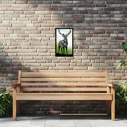 Staring Stag, SunCatcher Garden Mirror Highland Stag Design - Hot Tub Shop