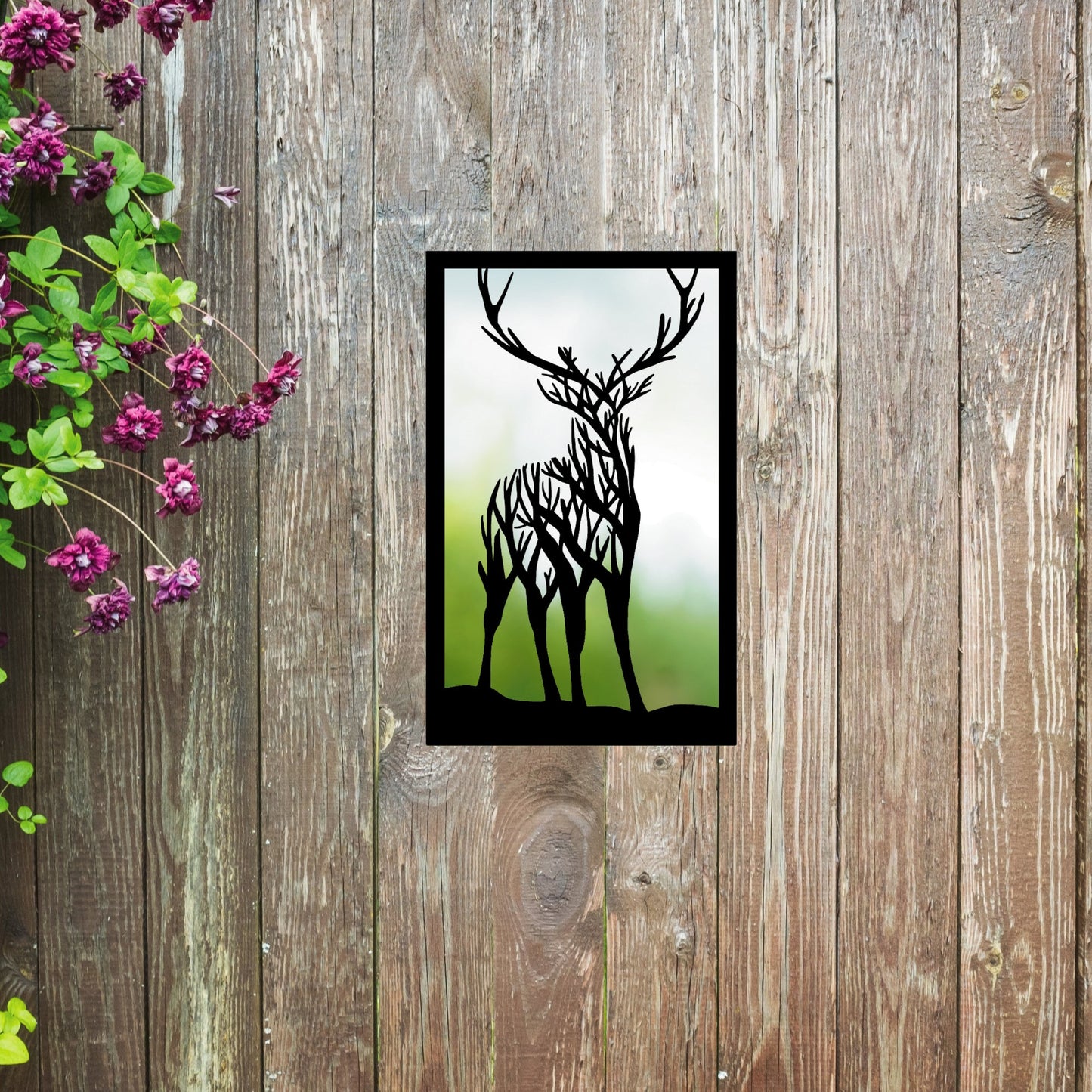 Staring Stag, SunCatcher Garden Mirror Highland Stag Design - Hot Tub Shop