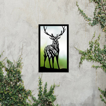 Staring Stag, SunCatcher Garden Mirror Highland Stag Design - Hot Tub Shop