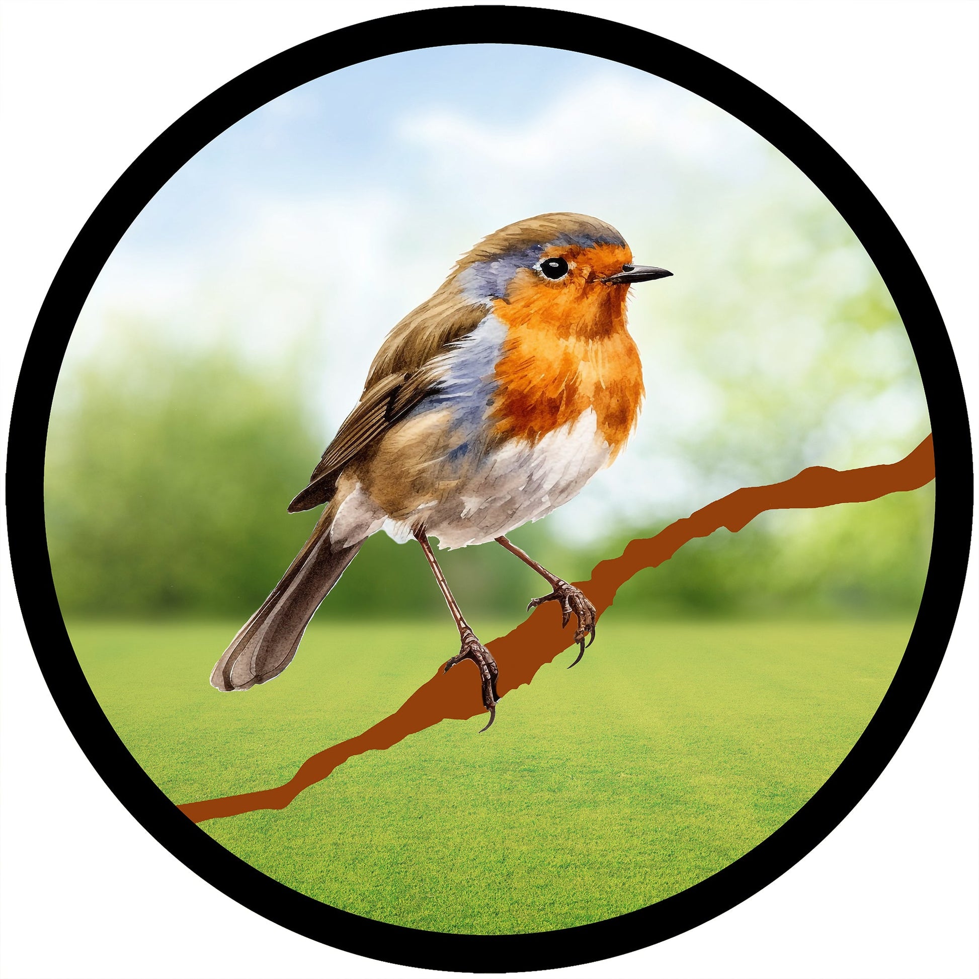 SunCatcher Garden Mirror Robin - Hot Tub Shop