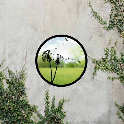SunCatcher Garden Mirror Round Dandelions Range of Sizes - Hot Tub Shop