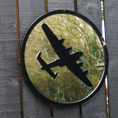 Round SunCatcher Garden Mirror Lancaster Bomber - Hot Tub Shop